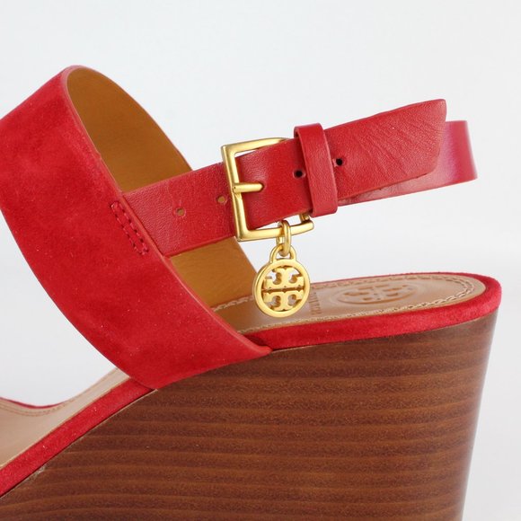 NEW Tory Burch Mini Benton Wedged Sandals–Workwear to Weekend /Wedding or Brunch - Picture 11 of 15